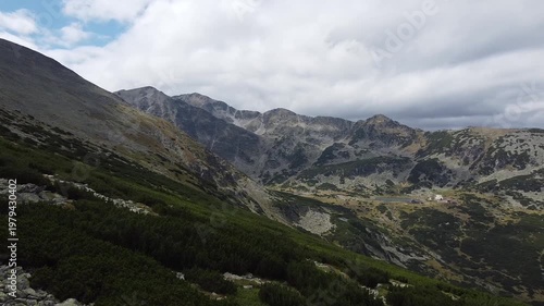 Cinematic Drone Flight over Rila’s Rocky Highlands
