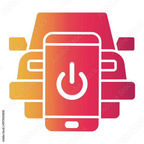 smart car Gradient icon