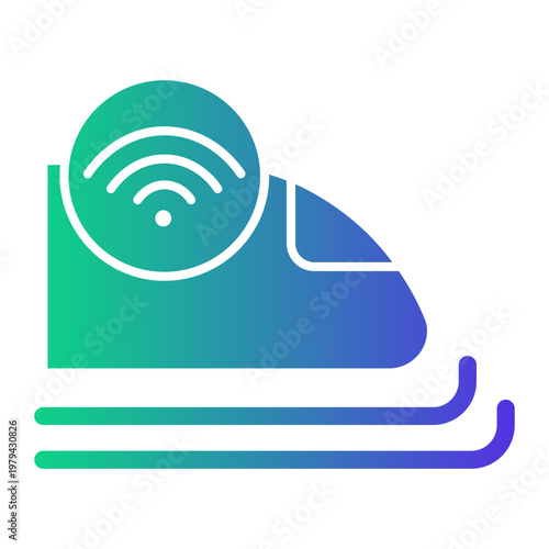 smart transportation Gradient icon