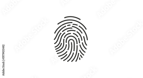 Closeup of a single fingerprint.