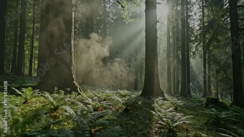 morning in the forest