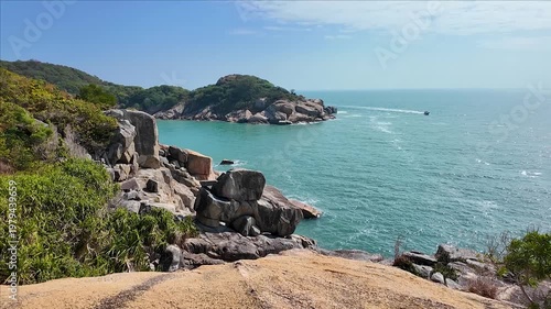 長州島のハイキングコースから眺める南シナ海