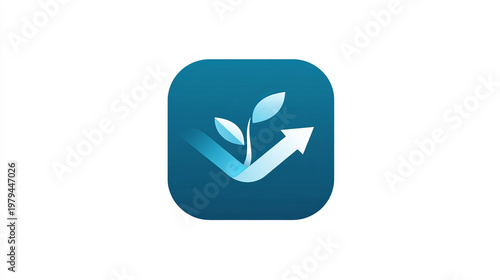Free Download Modern grow Business with overlapping growth arrow in rounded square logo vector design concept. Growth logotype symbol for digital finance, ui, technology, investment, business, website, financial. - GFXLoad