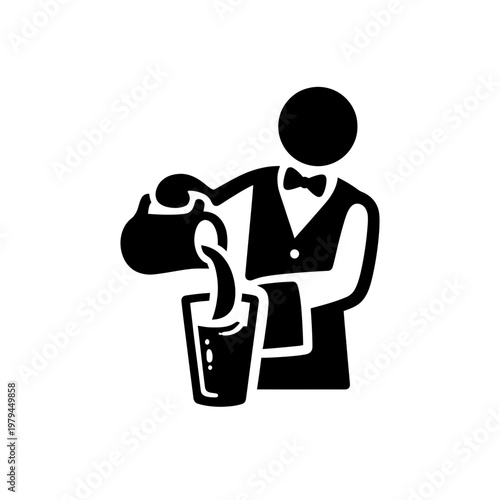 Bartender Pouring Drink Icon
