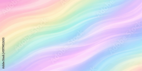 Abstract rainbow wave background featuring a colorful spectrum of bright light patterns and a motion blur gradient texture for a modern vector art wallpaper illustration