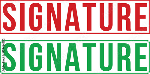 Signature Text Logo Design in Bold Red and Green Gradient Font