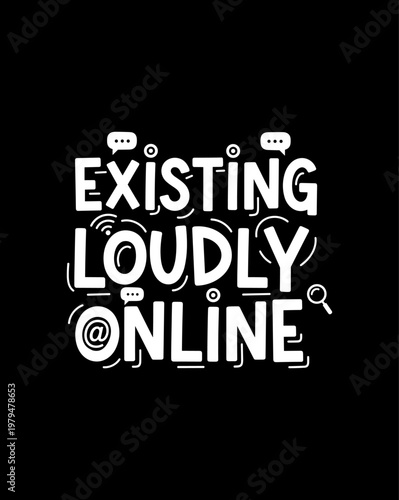 Existing Loudly Online Text Art.