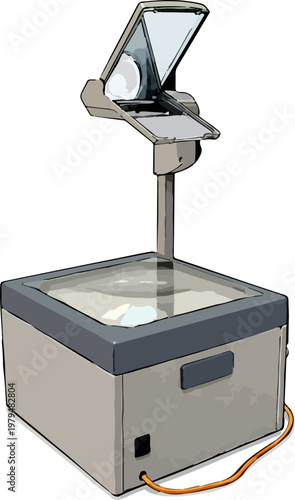 Fotografie Overhead projector retro device (2)