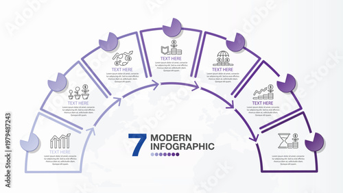 7 Stages of Business Growth Infographic Template