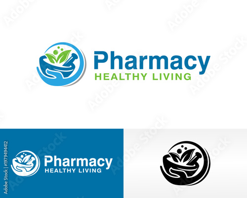 pharmacy logo design vector illustration