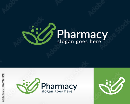 pharmacy logo design vector illustration