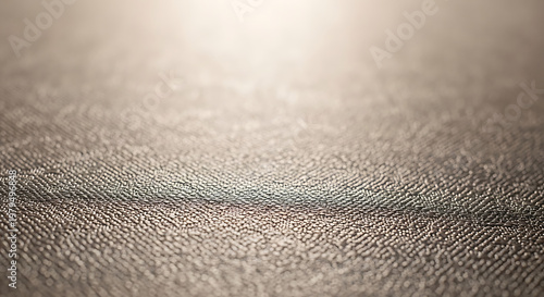 A close-up view of a textured fabric surface with a subtle sheen and intricate weave pattern