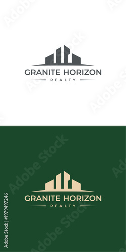 Fotografie Granite Horizon Realty Logo | Modern Property Branding Design