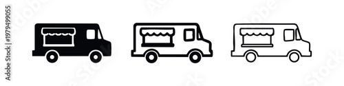 Food Truck Icon Set