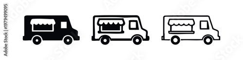 Food Truck Icon Set
