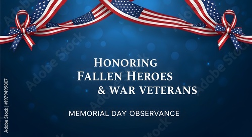 Memorial Day observance honoring fallen heroes and war veterans