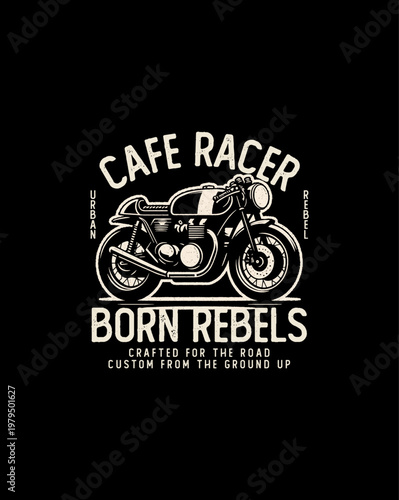 Vintage Cafe Racer Motorcycle Born Rebels Custom Built for the R