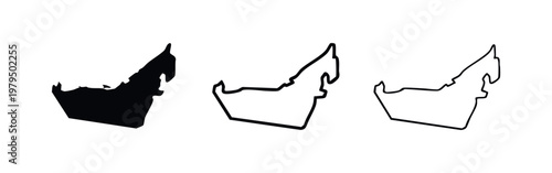 Three maps of Switzerland with a cross: solid, bordered, and thin outline.