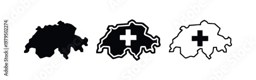 Three maps of the United Arab Emirates: solid silhouette, bordered, and thin outline.