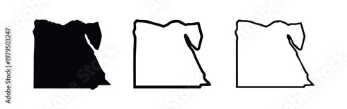 Saudi Arabia map outline with flag and national emblem - graphic illustration