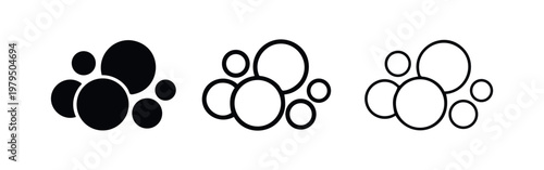 Bubble Icons: Solid, Outline, and Duo Styles