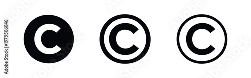 Intellectual Property Copyright Symbol Icon Collection