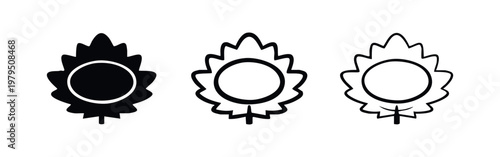 Sakuramochi Japanese Cherry Blossom Rice Cake Icon Set