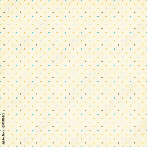 Small multicolor polka dots on light textured background, soft pastel palette, ideal for minimal designs, wrapping paper, fabric, and playful modern backgrounds.
