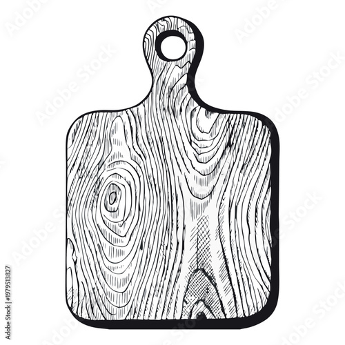 Black and white sketch drawing of a pear fruit vector illustration design icon and food symbol object on a board as a cartoon art pattern for an apple bag.