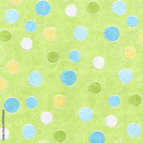 Minimal pastel polka dots on light green textured background, soft modern look perfect for nursery designs, fabric, wallpapers, and gentle branding visuals.
