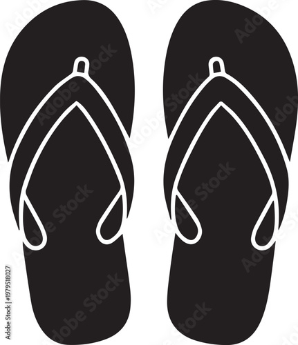 Flip flops represent a pair of casual rubber sandals designed for summer beach activities and leisure.