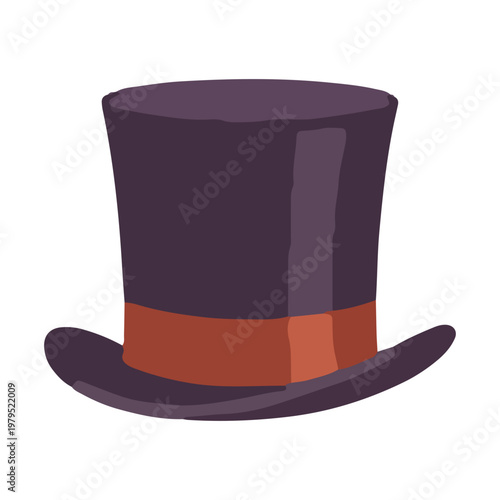 Classic Top Hat Vector Illustration