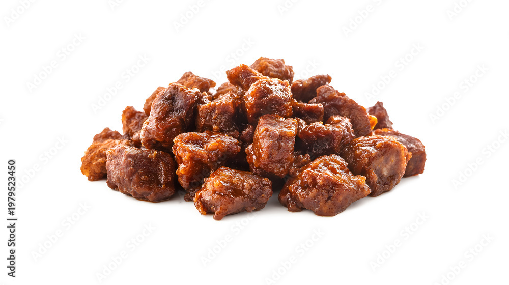 Fototapeta premium Savory meat cubes prepared in rich sauce
