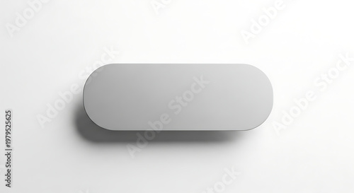 A sleek, modern, gray, oval-shaped object on a white background