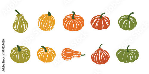Flat Pumpkin Illustration