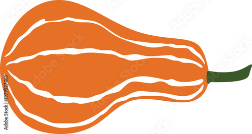 Flat Pumpkin Illustration