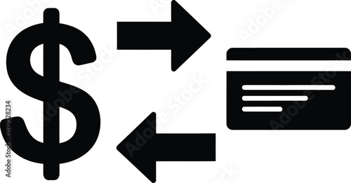 Payment, finance, money transfer, dollar, credit card icons