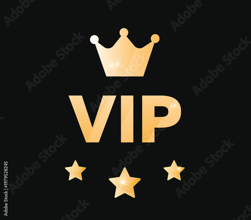 Vip icon. Vector illustration