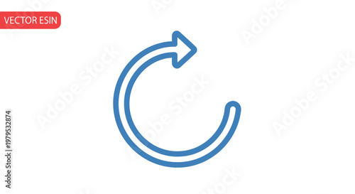 Circular arrow icon, refresh symbol, reload button, cycle, loop, repeat, update