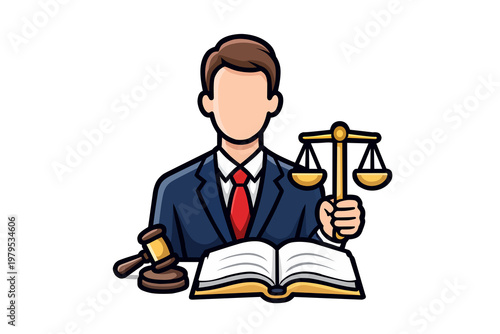 Logo for Lawyers and Law. advocate symbol vector