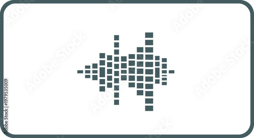 Digital Sound Waveform Icon