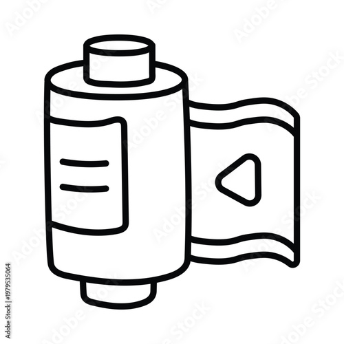 Film Roll doodle icon eps 10 file
