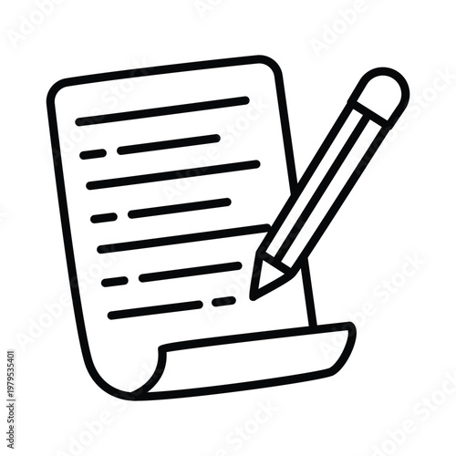 Script doodle icon eps 10 file