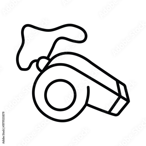 Whistle  doodle icon eps 10 file