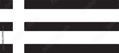 Black horizontal lines, vector stripes, graphic elements, abstract pattern