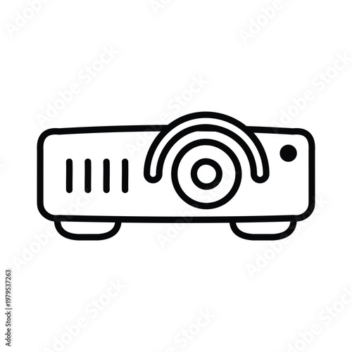 Projector doodle icon eps 10 file