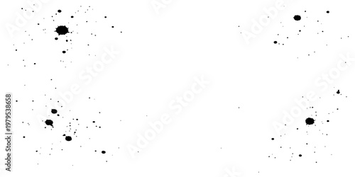 Abstract speckled ink droplets dance across a pristine canvas, evoking a sense of raw, unfiltered artistic expression.