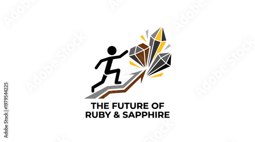 Future of Ruby and Sapphire Business Growth Concept