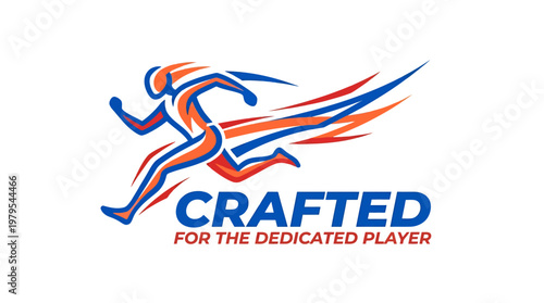 Dynamic Athlete Logo with Speed and Energy