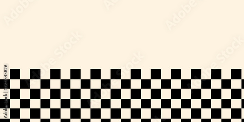 Checkerboard. black and white background for checkers and chess featuring a square pattern with a grid.